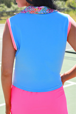 Everyday Polo Tank - Falling For Florals