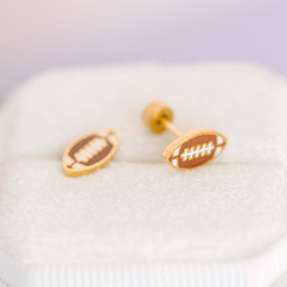 Football Stud Earrings