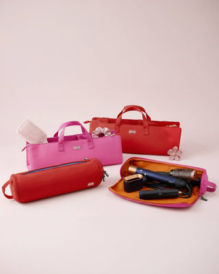 Hair Tools Bag - Black/Pink