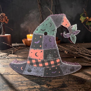 Patchwork Witch Hat Freshie: Vampire Nights