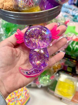 Glitter Axolotl Squishy