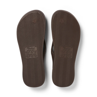 Arch Support Flip Flops - Chocolate Brown