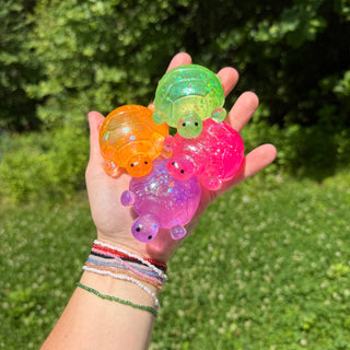 Squishy Glitter Turtle