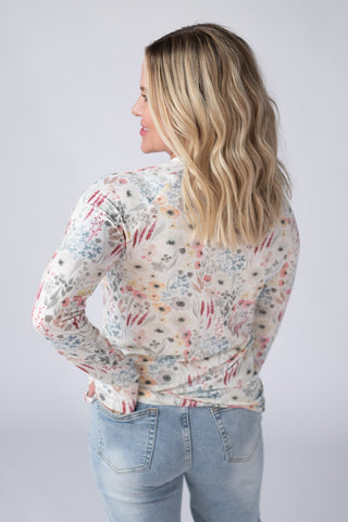 Blair Long Sleeve Top - Wildflower Gardens
