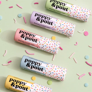 Poppy + Pout Vegan Lip Balm - Birthday Confetti Cake