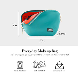 Everyday Makeup Bag — Black/Leopard
