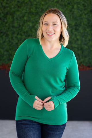 Leah Long Sleeve Top - Green