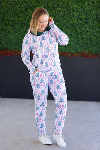 Hailey Pullover Hoodie - Candy Cane Lane