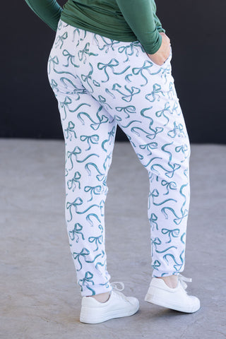 Classic Joggers - Green Ribbons
