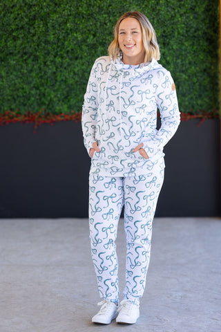 Classic Joggers - Green Ribbons