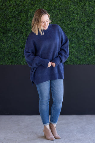 Aurora Cozy Sweater - Navy