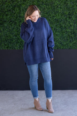 Aurora Cozy Sweater - Navy