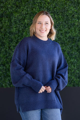 Aurora Cozy Sweater - Navy