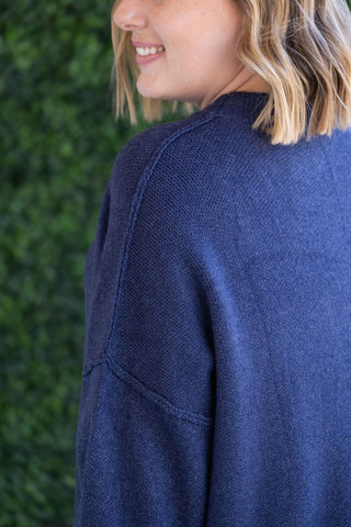 Aurora Cozy Sweater - Navy