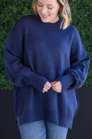 Aurora Cozy Sweater - Navy