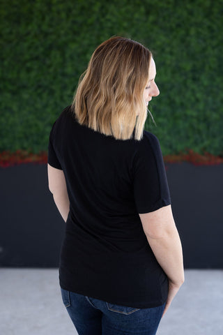 Chloe Cozy Tee - Black