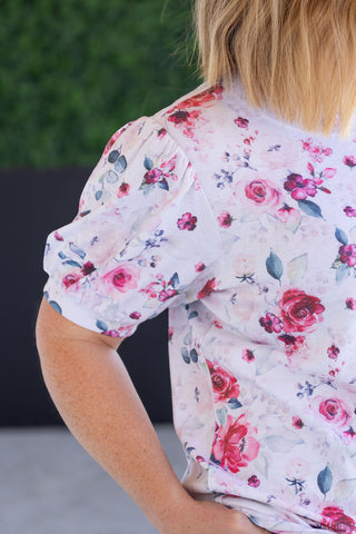 Katie Cozy Top - Pink Bloom