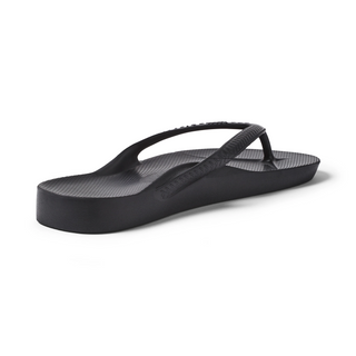 Arch Support Flip Flops - Black