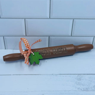 Gobble Gobble Wooden Rolling Pin