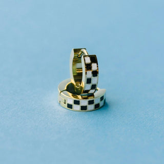 Black/White Checkered Huggies