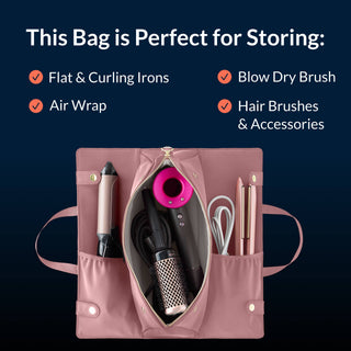 Hair Tools Bag - Black/Pink