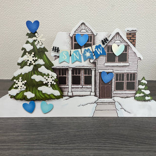Winter Heart Magnets Set of 6