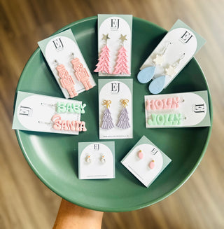 Christmas Clay Earrings