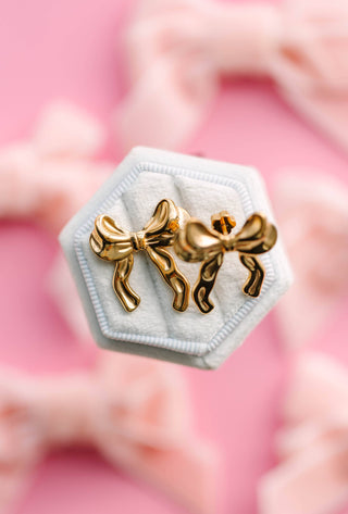 Jumbo Bows Flat-Back Earrings