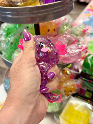 Glitter Axolotl Squishy