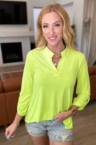 Lizzy Top in Neon Green