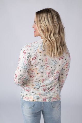Blair Long Sleeve Top - Wildflower Gardens