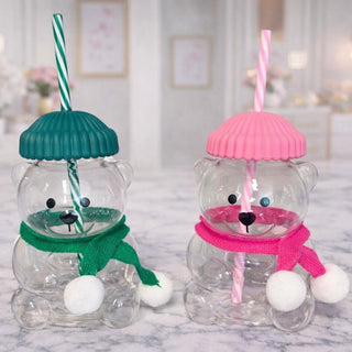 Honey Bear Latte Glass