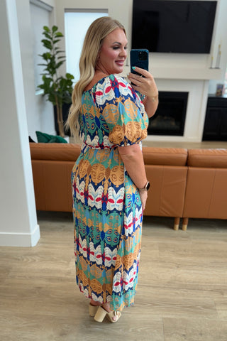 Shaping Reality V-Neck Balloon Sleeve Dress