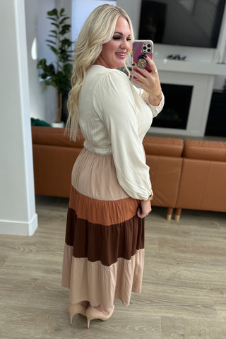 Spice of Life Color Block Midi Dress