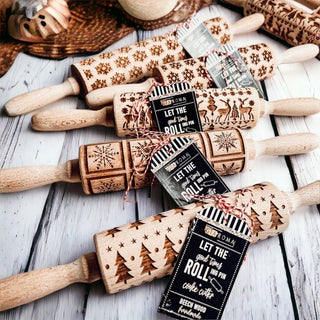 Embossed Rolling Pin Baking Gift Set