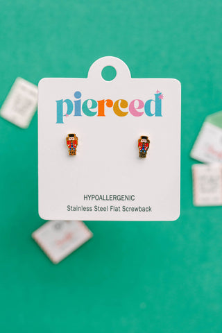 Nutcracker Flat-Back Earrings