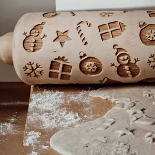 Embossed Rolling Pin Baking Gift Set