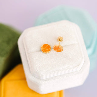 Basketball Stud Earrings