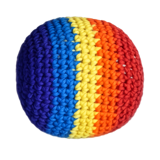 Extreme Retro Hand-Knitted Kick Pouch Footbag