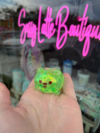 Mini Glitter Cat Squishy