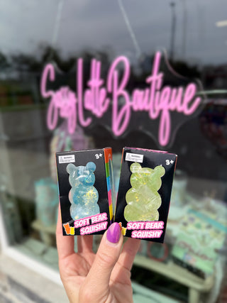 Glitter Gummy Bear Squishy