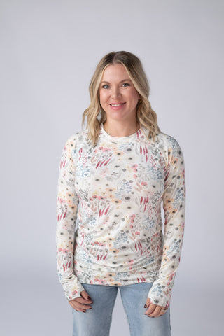 Blair Long Sleeve Top - Wildflower Gardens