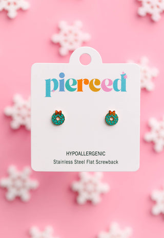 Wreath Flat-Back Earrings