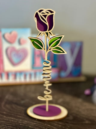 Valentine’s Wooden Flower