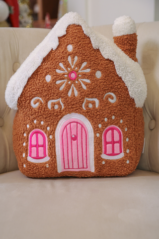 Gingerbread House Pillow
