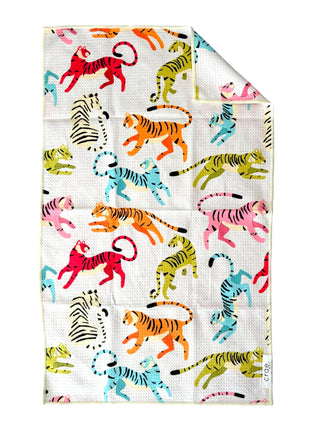 Cotton Candy/Colorful Rawr: 2 Double Sided-Hand Towels