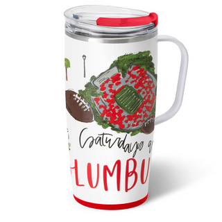 Swig Saturdays in Columbus Travel Mug (22oz)