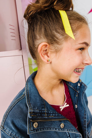 ABC & 123 Flat Back Earring