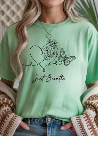 Just Breathe Graphic Tee