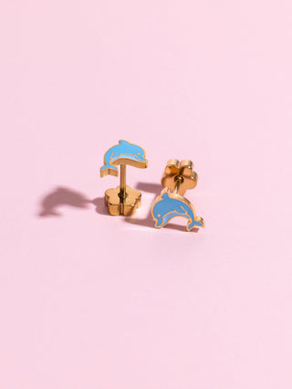 Dolphin Flatback Earrings